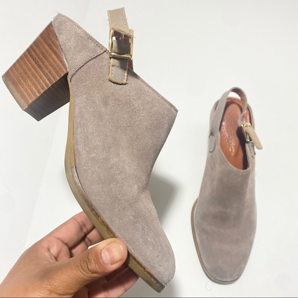 Natalia Blanco Suede Mules Heels